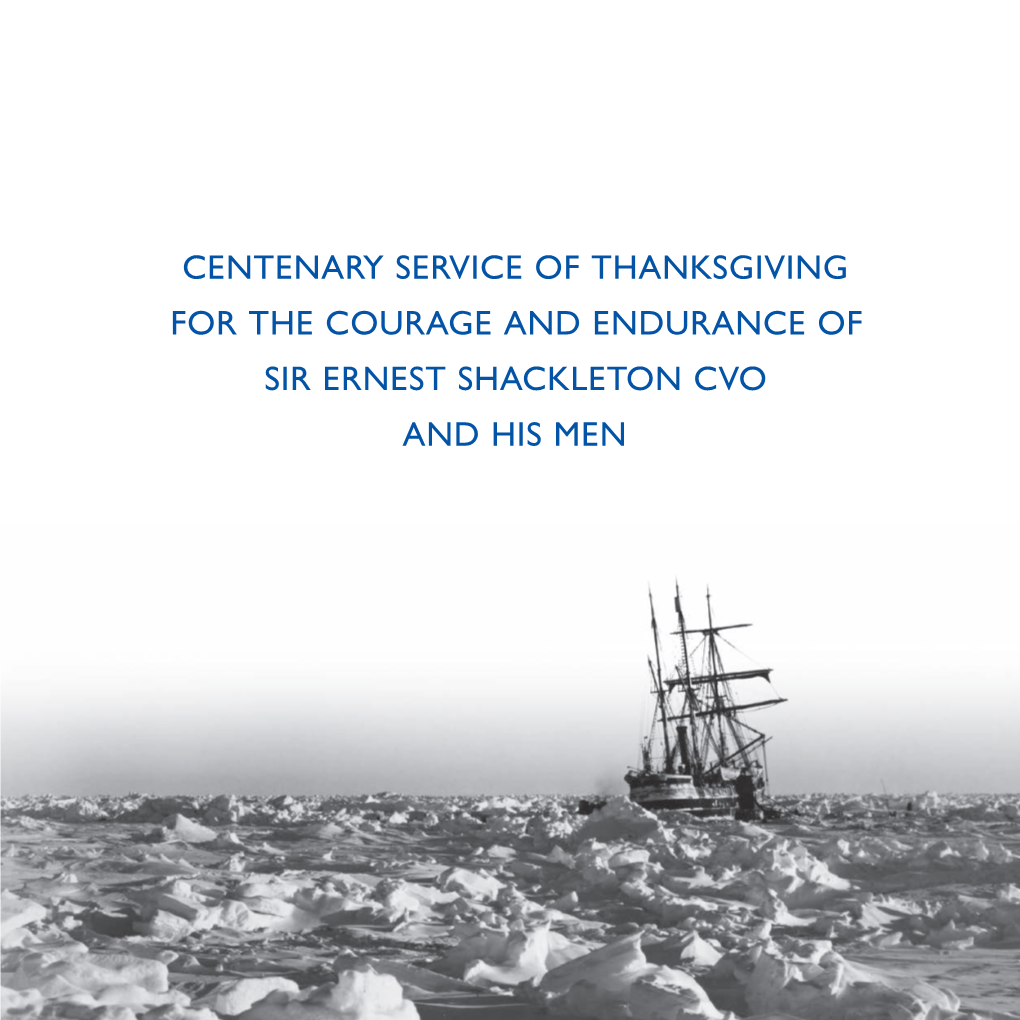 Centenary Service of Thanksgiving for The