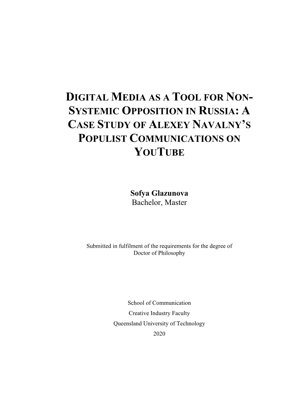 Sofya Glazunova Thesis