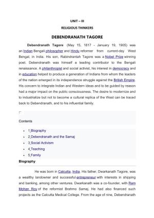 Debendranath Tagore
