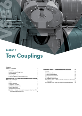 VSB6 Section P — Tow Couplings Tow Couplings Will Be Available from the Vehicle Manufacturer