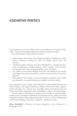 Cognitive Poetics