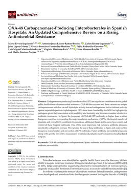 OXA-48 Carbapenemase-Producing Enterobacterales in Spanish Hospitals: an Updated Comprehensive Review on a Rising Antimicrobial Resistance