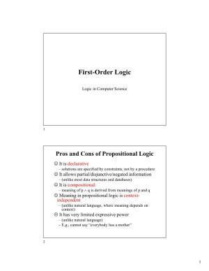 First-Order Logic