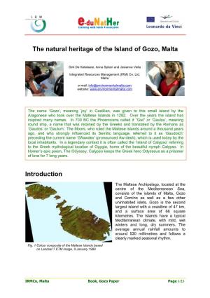The Natural Heritage of the Island of Gozo, Malta