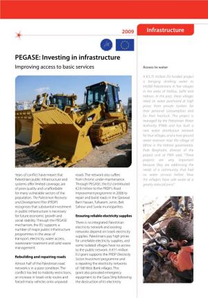 PEGASE: Investing in Infrastructure Improving Access to Basic Services Access to Water