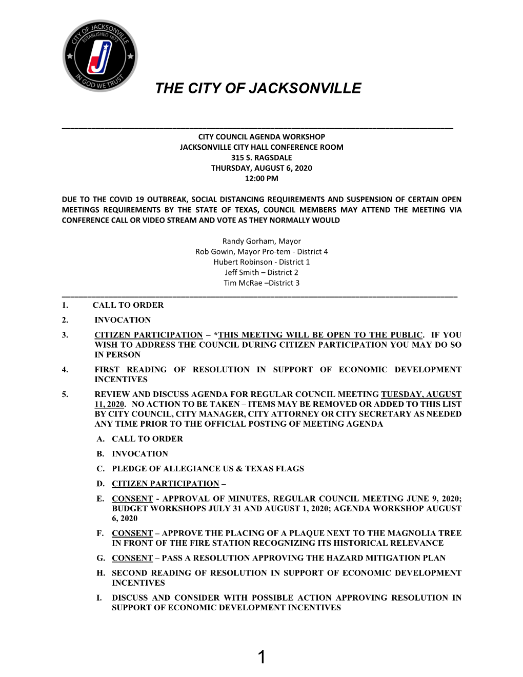 The City of Jacksonville