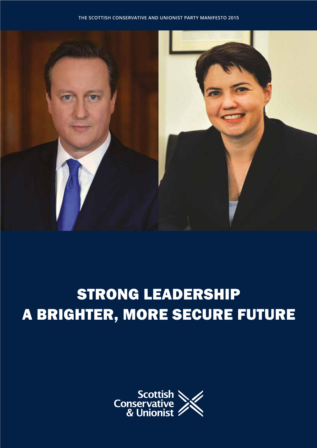 Scottish Conservative and Unionist Party Manifesto