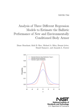Analysis of Three Different Regression Models to Estimate the Ballistic
