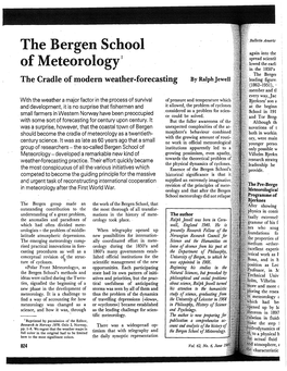 Тье Bergen School of Meteorologyl
