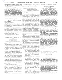 CONGRESSIONAL RECORD— Extensions Of