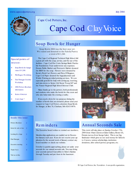 Cape Cod Clay Voice