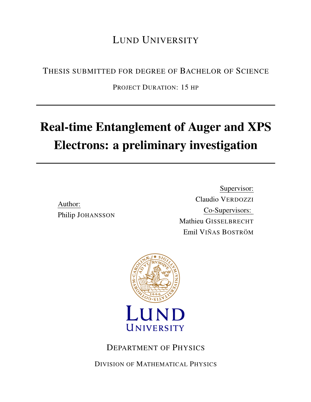 Real-Time Entanglement of Auger and XPS Electrons: a Preliminary Investigation