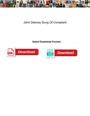 John Debney Song of Complaint