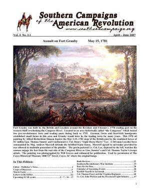 Assault on Fort Granby May 15, 1781