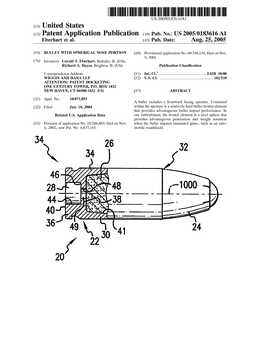 (12) Patent Application Publication (10) Pub. No.: US 2005/0183616A1 Eberhart Et Al
