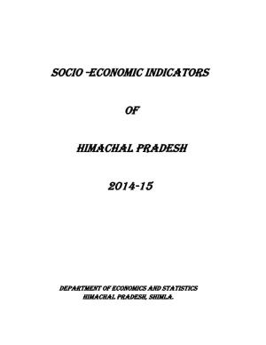 Socio -Economic Indicators of Himachal Pradesh 2014-15