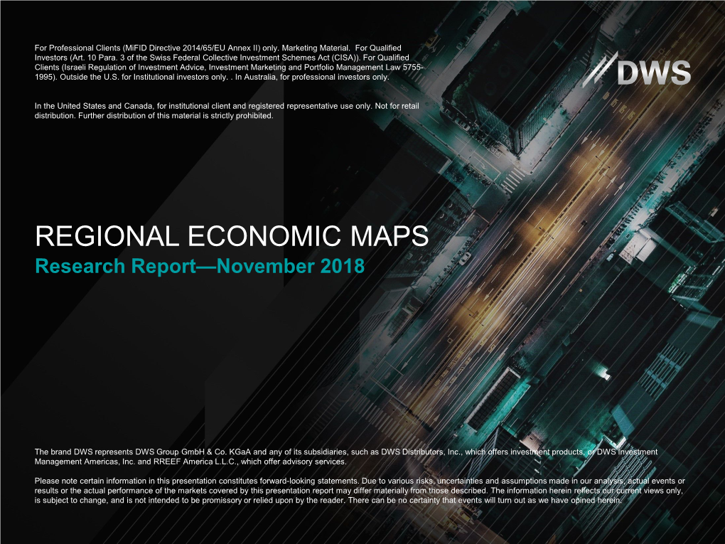 REGIONAL ECONOMIC MAPS Research Report—November 2018