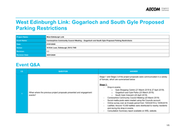 Gogarloch and South Gyle Proposed Parking Restrictions