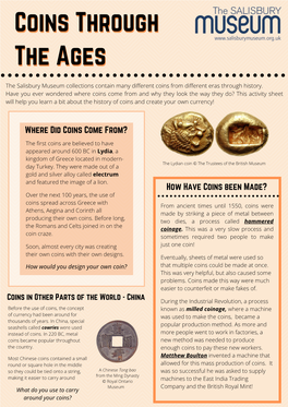 Coins Through the Ages Activity