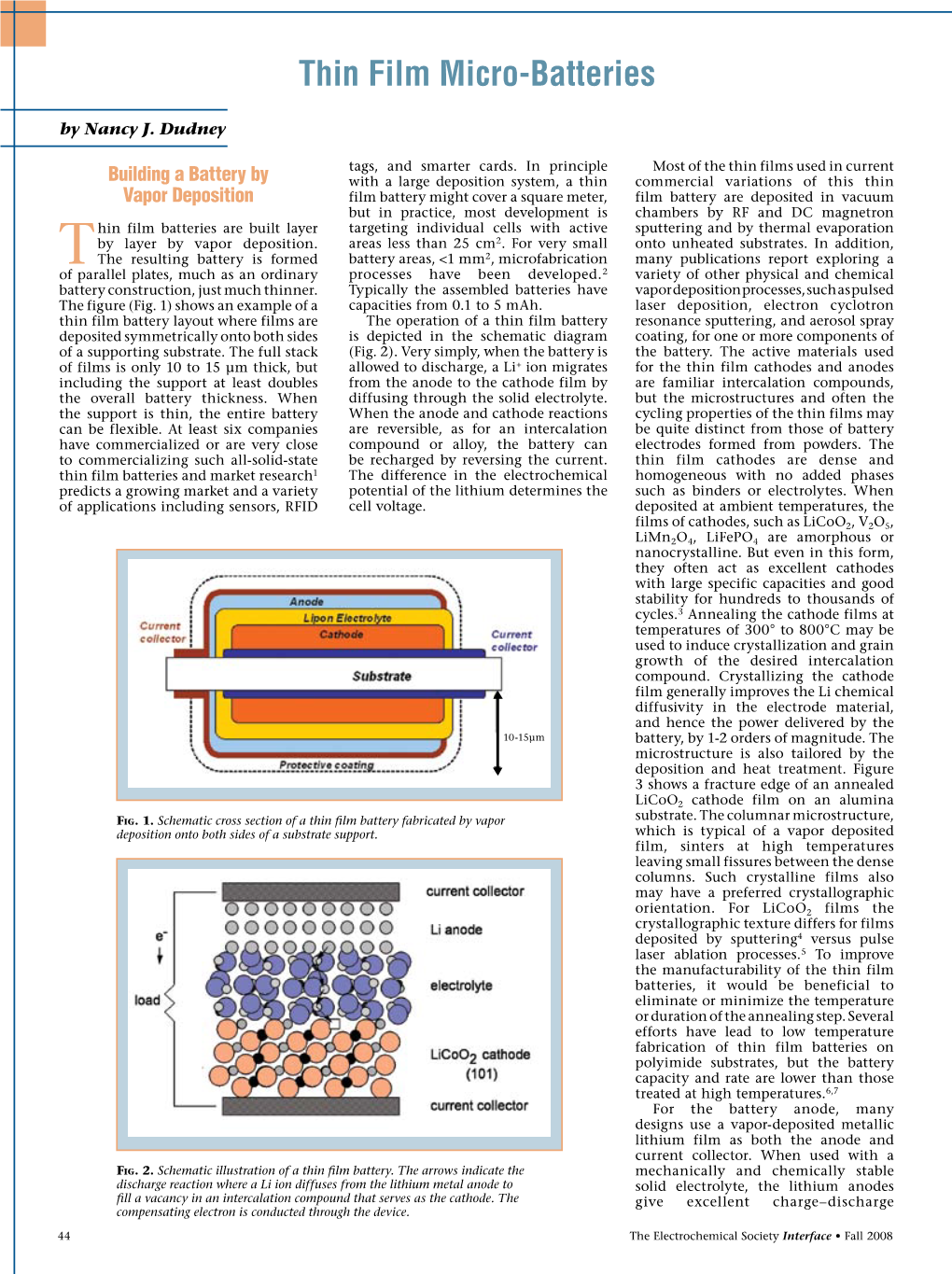 Thin Film Micro-Batteries by Nancy J