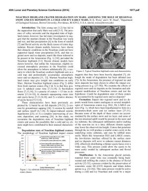 Noachian Highland Crater Degradation on Mars: Assessing the Role of Regional Snow and Ice Deposits in a Cold and Icy Early Mars