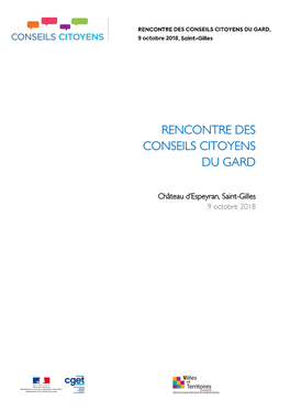 Rencontre Des Conseils Citoyens Du Gard