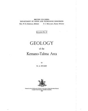 GEOLOGY of the Kemano-Tahtsa Area