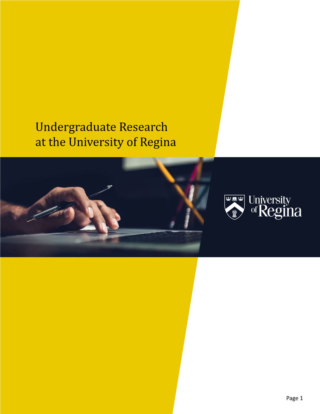 Undergraduate Research at the University of Regina