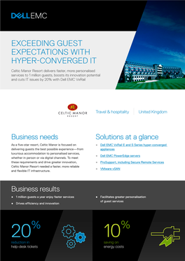 Exceeding Guest Expectations with Hyper-Converged It