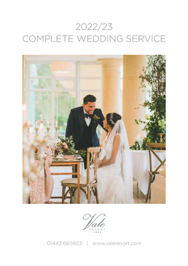 2022/23 Complete Wedding Service