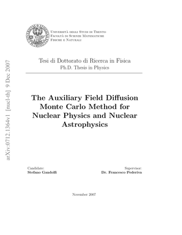 The Auxiliary Field Diffusion Monte Carlo Method for Nuclear Physics