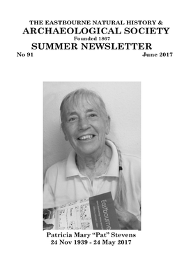 Archaeological Society Summer Newsletter