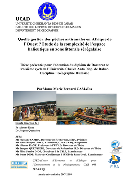 Quelle Gestion Des Pêches Artisanales En Afrique De L'ouest