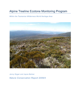 Alpine Treeline Ecotone Monitoring Program