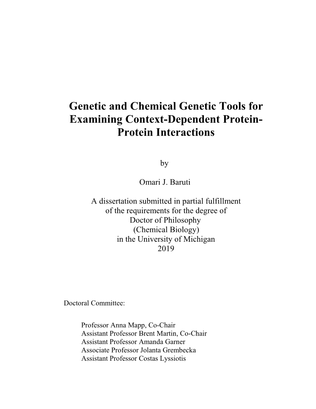 Protein Interactions