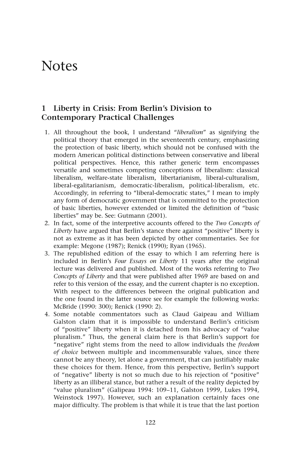 1 Liberty in Crisis: from Berlin's Division to Contemporary Practical