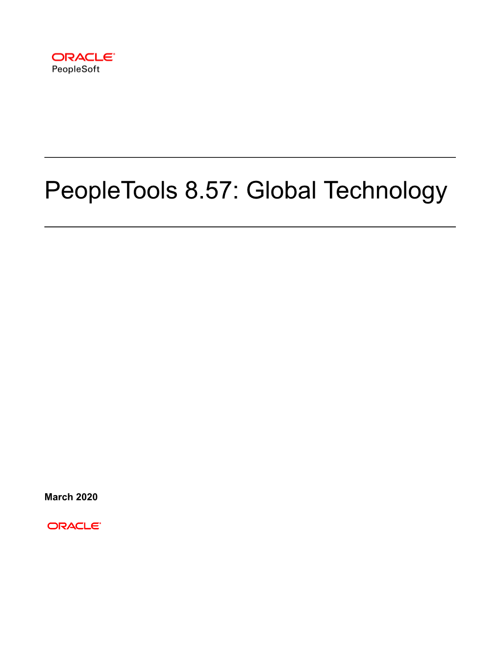 Peopletools 8.57: Global Technology