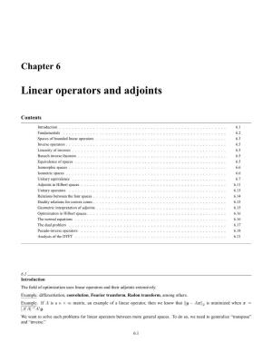 Linear Operators and Adjoints