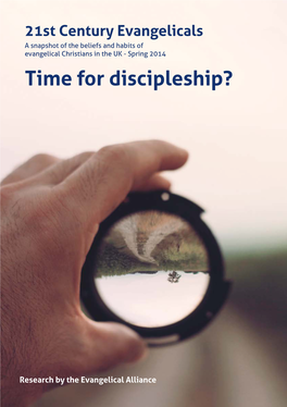 Evangelical Alliance, Time for Discipleship?