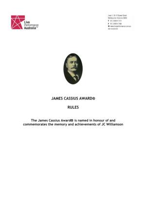 James Cassius Award® Rules