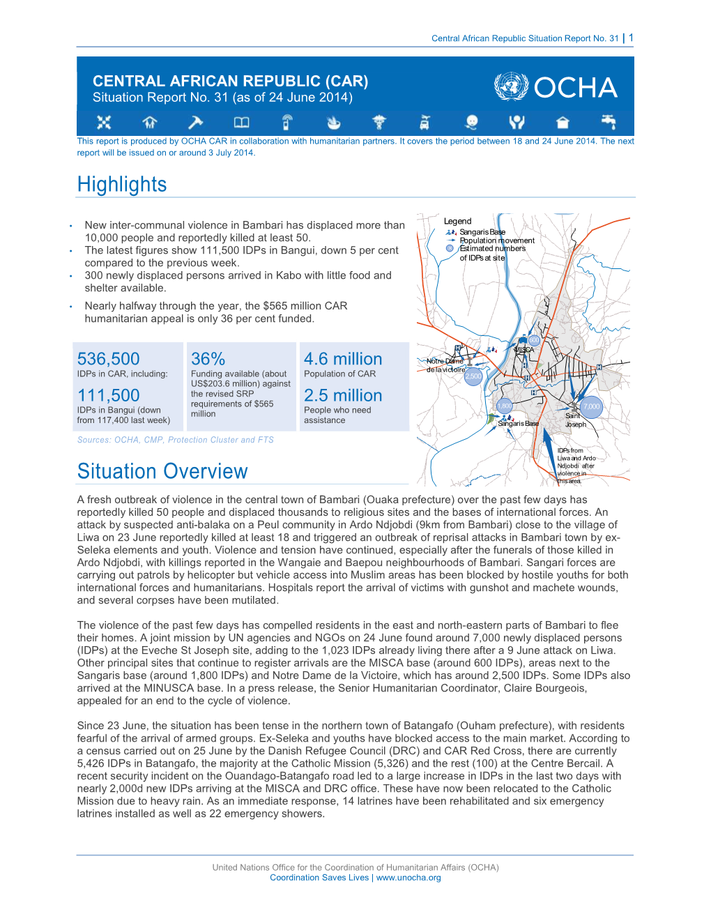 Highlights Situation Overview