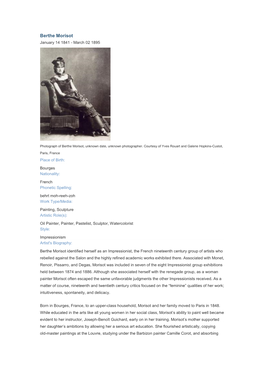 Berthe Morisot.Pdf