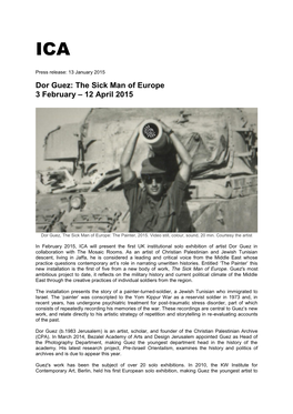 Dor Guez: the Sick Man of Europe 3 February – 12 April 2015