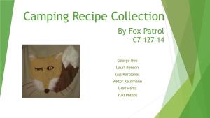 Camping Recipe Collection by Fox Patrol C7-127-14