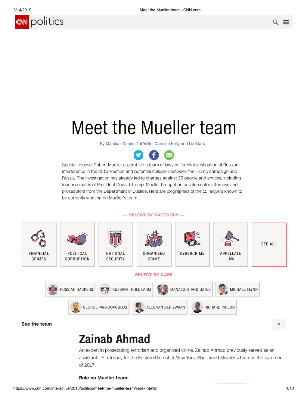 Meet the Mueller Team - CNN.Com