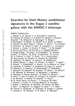 Searches for Dark Matter Annihilation Signatures in the Segue 1 Satellite
