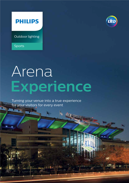 Arena Experience Brochure Spread
