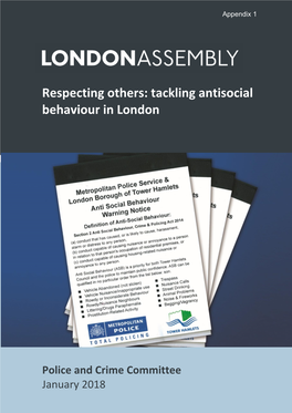 Respecting Others: Tackling Antisocial Behaviour in London