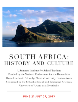South Africa: History and Culture