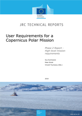 User Requirements for a Copernicus Polar Mission